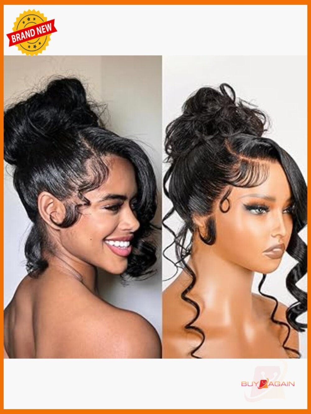 360 Lace Front Wig Human Hair Body Wave 180 Density Glueless Pre Plucked